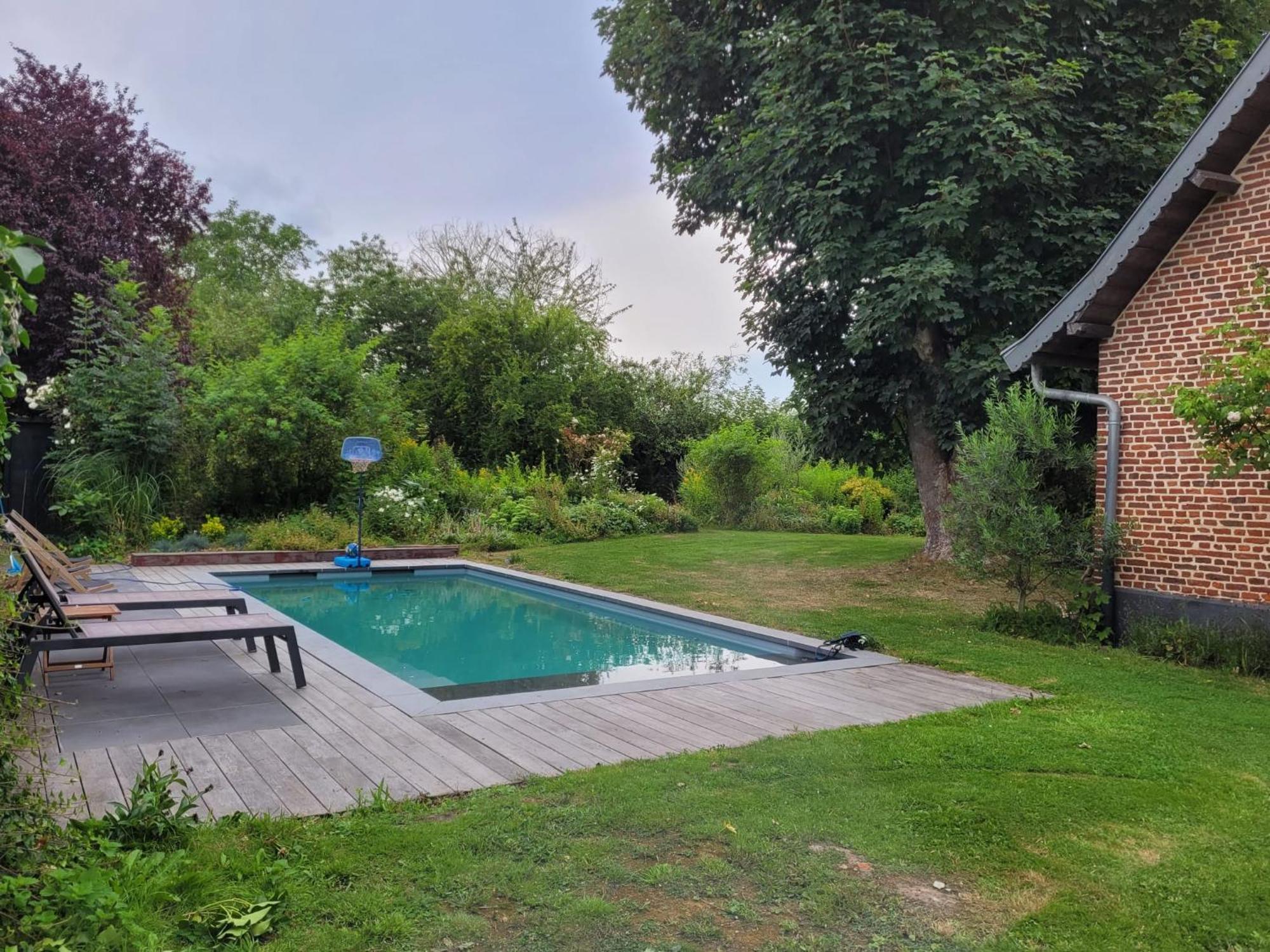 فيلا Ferme De Caractere Avec Piscine Et Cheminee Sainghin-en-Mélantois الغرفة الصورة